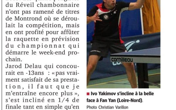 Ivo Yakimov s&rsquo;incline en 1/2 finale