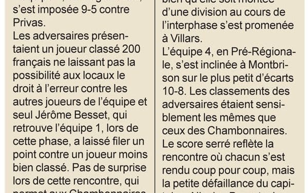 L&rsquo;équie 3 en forme