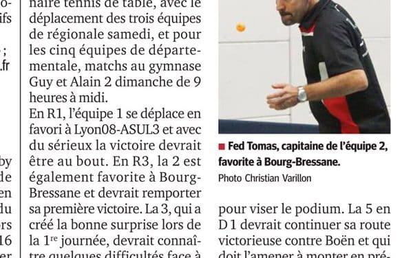 Les régionaux en déplacement ce samedi