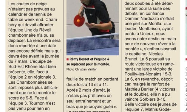 La 2 s&rsquo;impose, la 4 se replace pour la montée.
