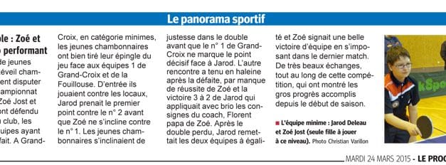 Zoé et Jarod, un duo performant