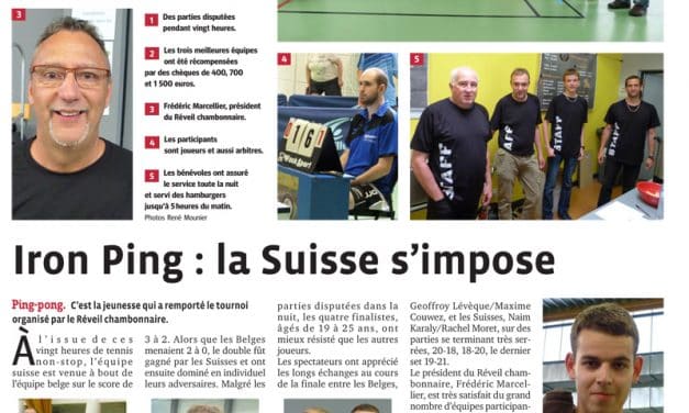 Iron-ping la Suisse s »impose