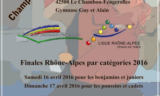 Finales Rhône-Alpes au Chambon-Feugerolles