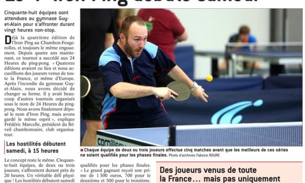 A vos marques pour un grand week-end de ping.