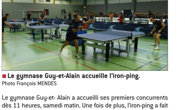 Iron-Ping, c&rsquo;est parti.