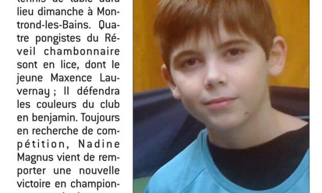 Les chambonnaires aux championnats de la Loire