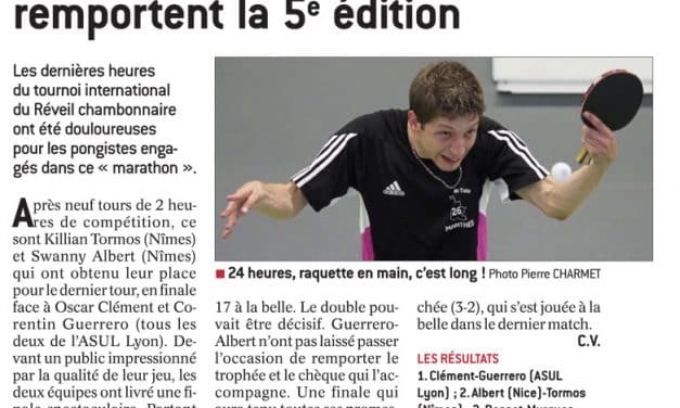 Les vainqueurs de l&rsquo;IRON-PING