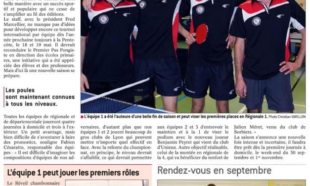 La saison 17-18 se prépare