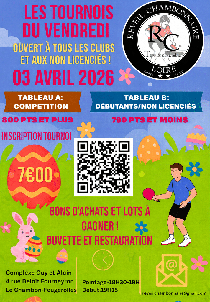 LES TOURNOIS DU VENDREDI