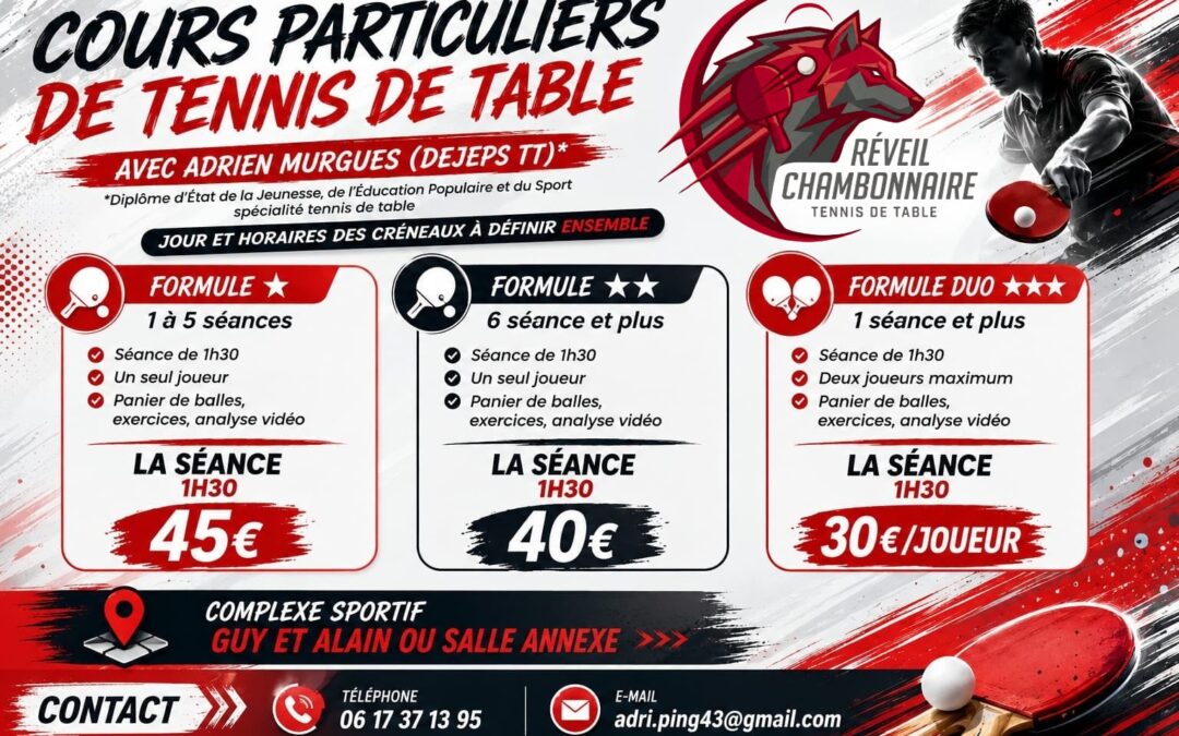 COURS PARTICULIERS EN JOURNEE